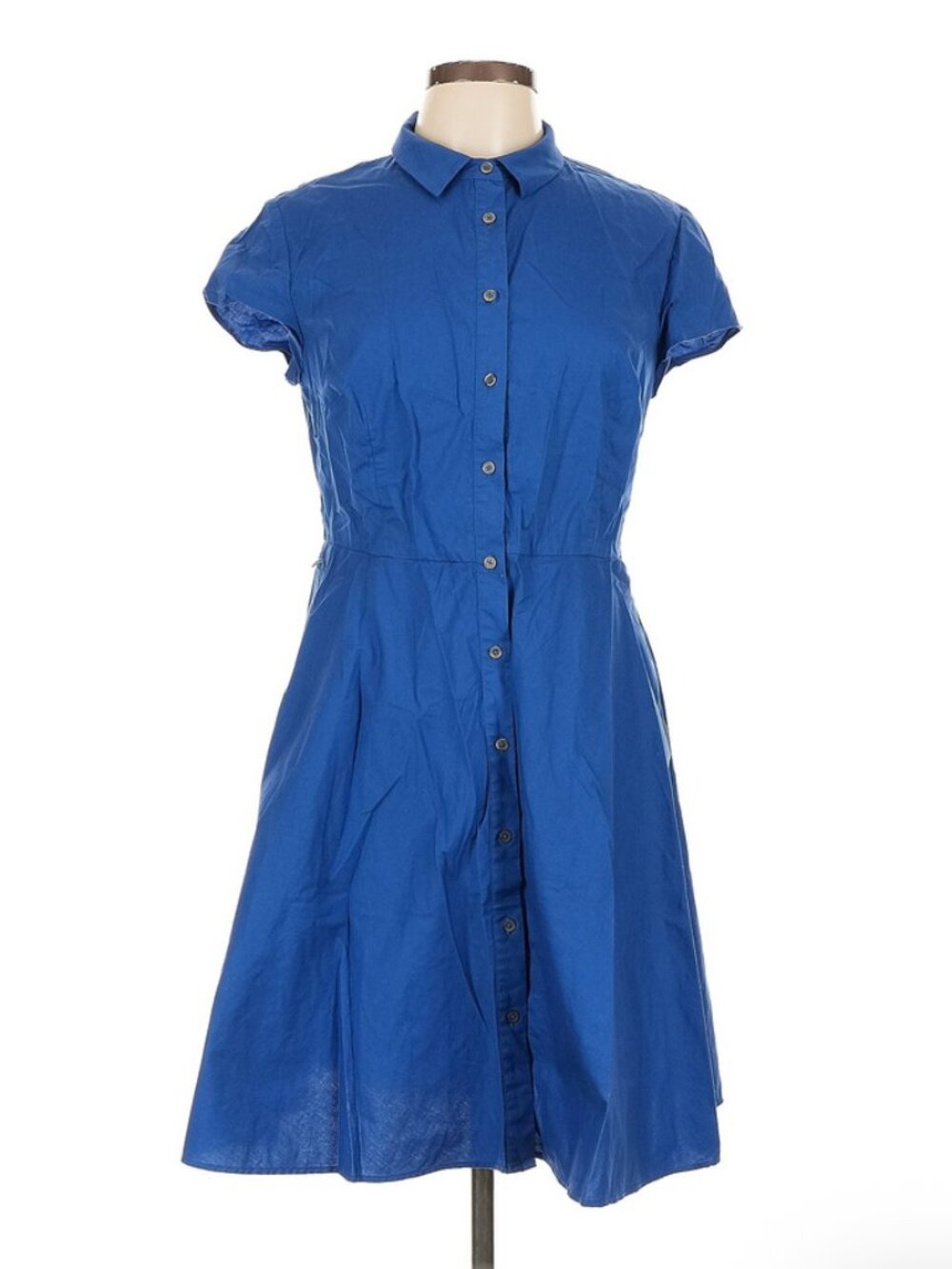 Boden Sophia blue cotton shirtdress, Size 10 Petite